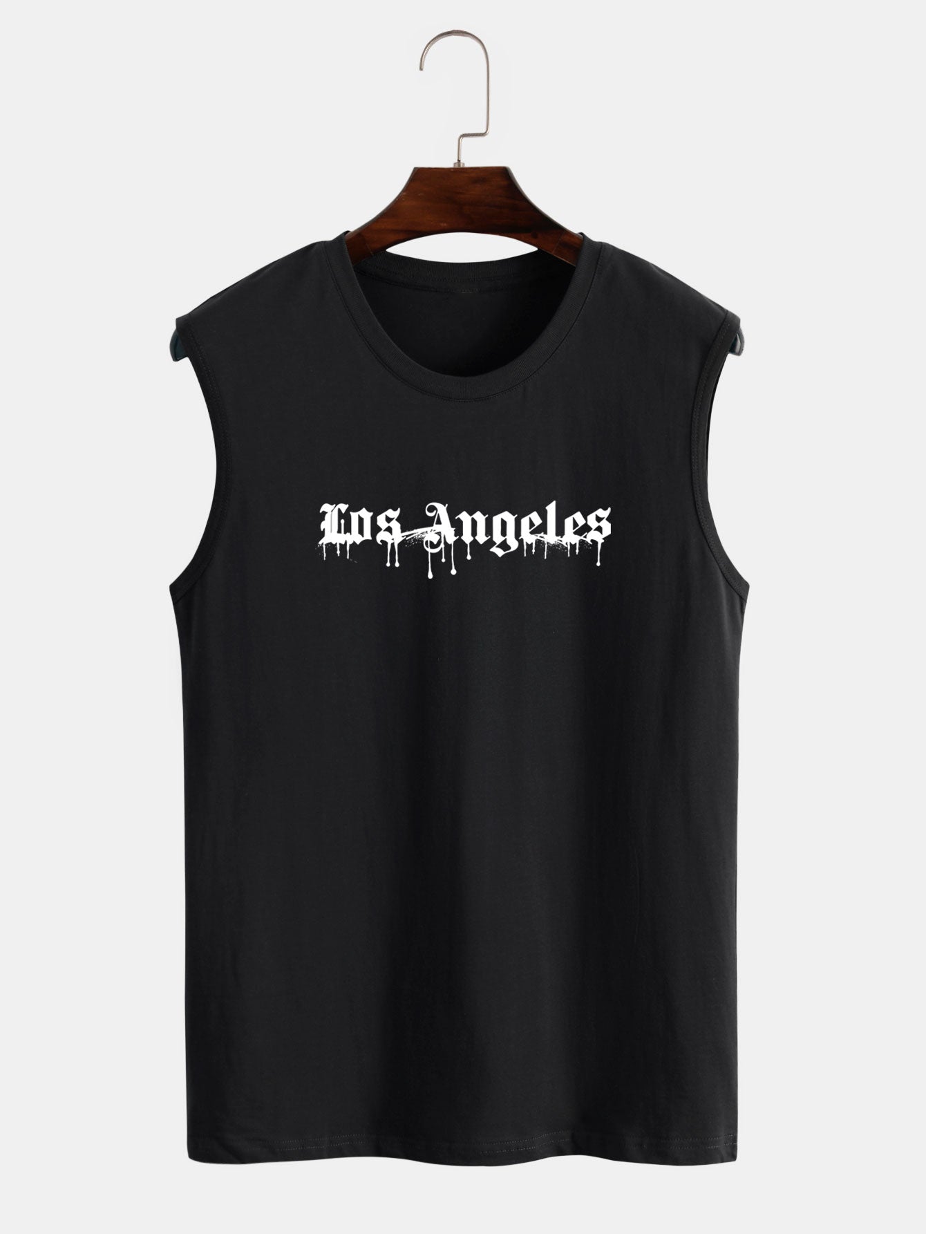 Los Angeles Graffiti Print Tank Top