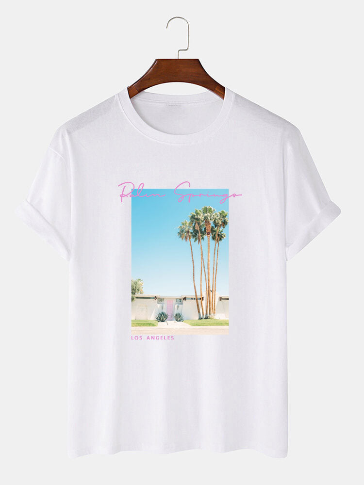 Palm Springs Landscape Print T-Shirt