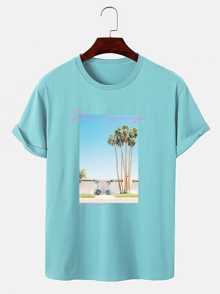 Palm Springs Landscape Print T-Shirt