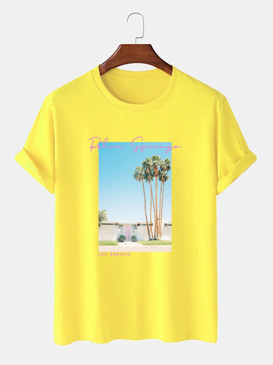 Palm Springs Landscape Print T-Shirt