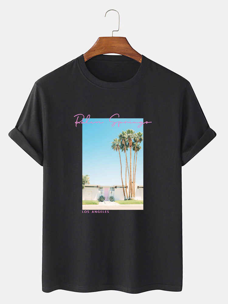 Palm Springs Landscape Print T-Shirt